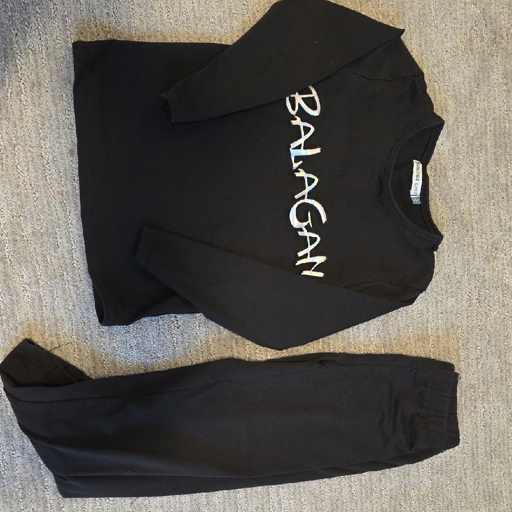 Kidichic Kids Black "Balagan" Pajamas Set